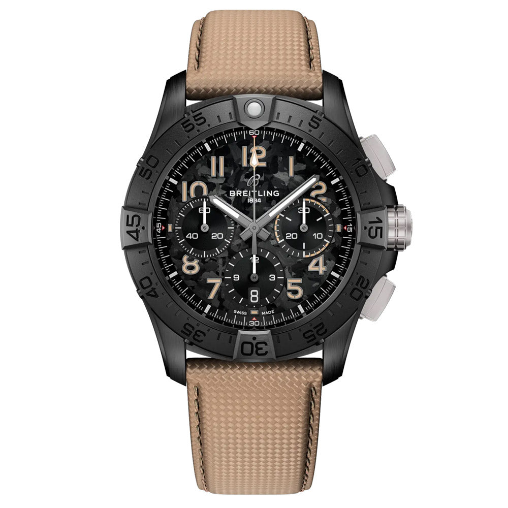 Breitling Avenger B01 Chronograph Night Mission 42mm Black Dial Ceramic Automatic Gents Watch SB0146101B1X1