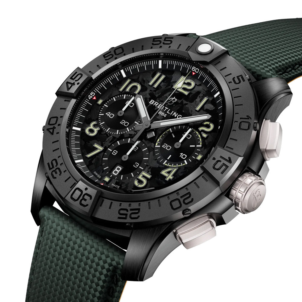 Breitling Avenger B01 Chronograph Night Mission 46mm Black Dial Ceramic Automatic Gents Watch SB0148101B1X1