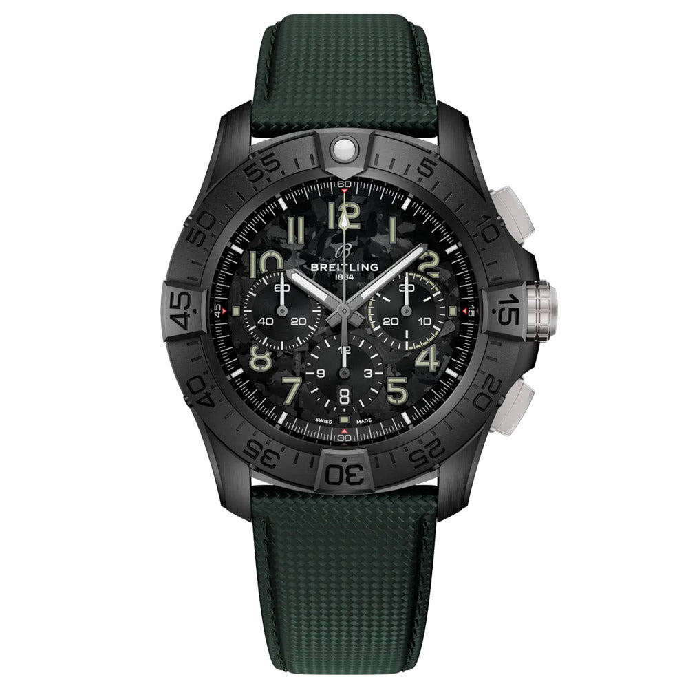 Breitling Avenger B01 Chronograph Night Mission 46mm Black Dial Ceramic Automatic Gents Watch SB0148101B1X1