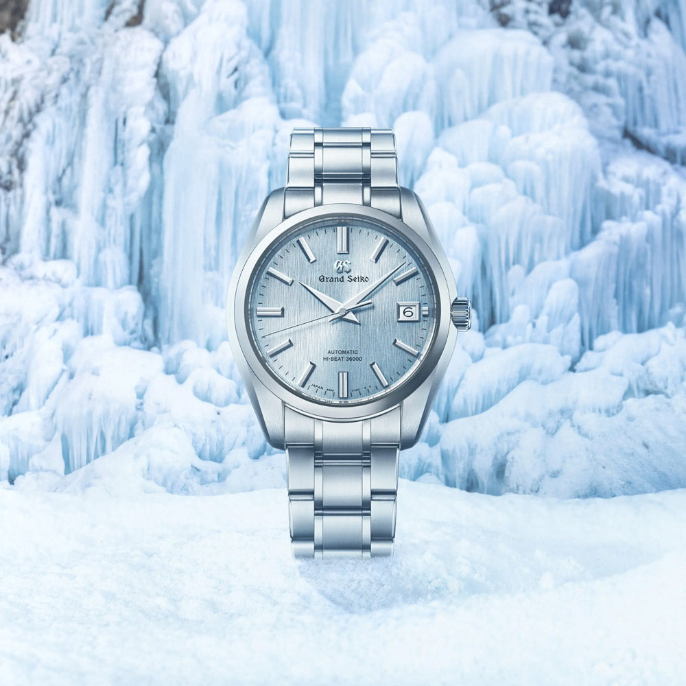 Grand Seiko Heritage Collection Icefall Hi-Beat 40mm Blue Dial Titanium Gents Automatic Watch SBGH349G