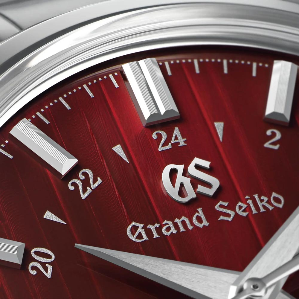 Grand Seiko Elegance Collection Yuka Momiji Mechanical Hi-Beat GMT 39.5mm Red Dial Gents Automatic Watch SBGJ273G