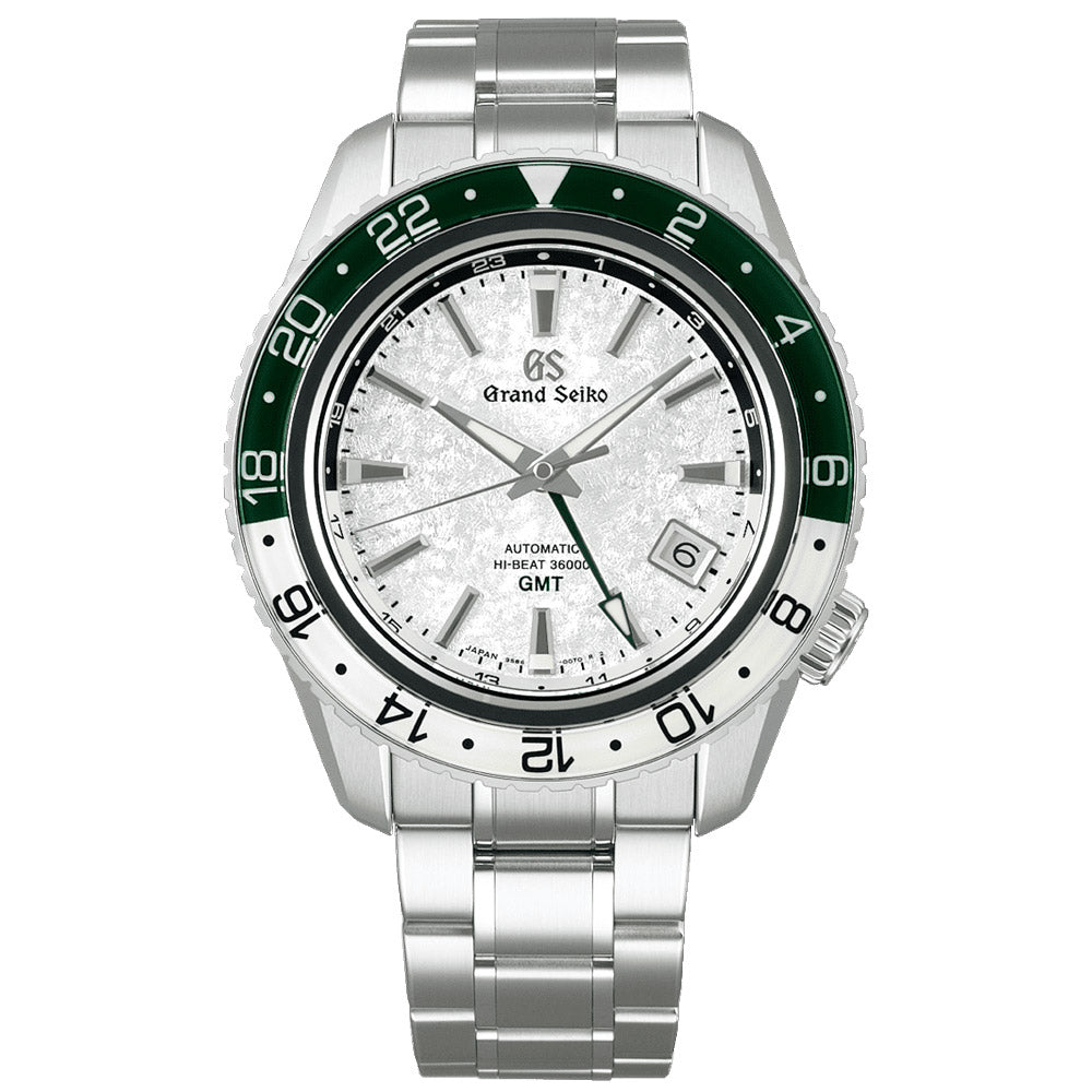 Grand Seiko Sports Collection Sekkei Snow Valley Hi-Beat Triple Timezone GMT 44mm Silver Dial Gents Watch SBGJ277G