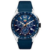 TAG Heuer Connected 2022 45mm Blue Rubber Strap Smart Watch SBR8A11.BT6260