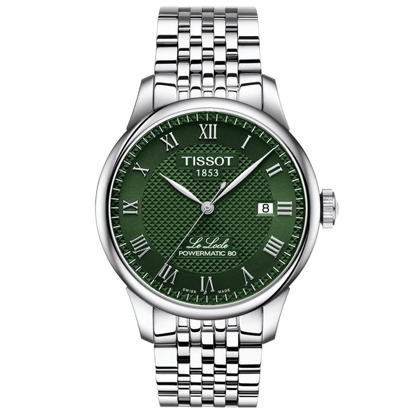 Tissot Le Locle Powermatic 80 Green Dial 39.3mm Automatic Gents Watch T0064071109300