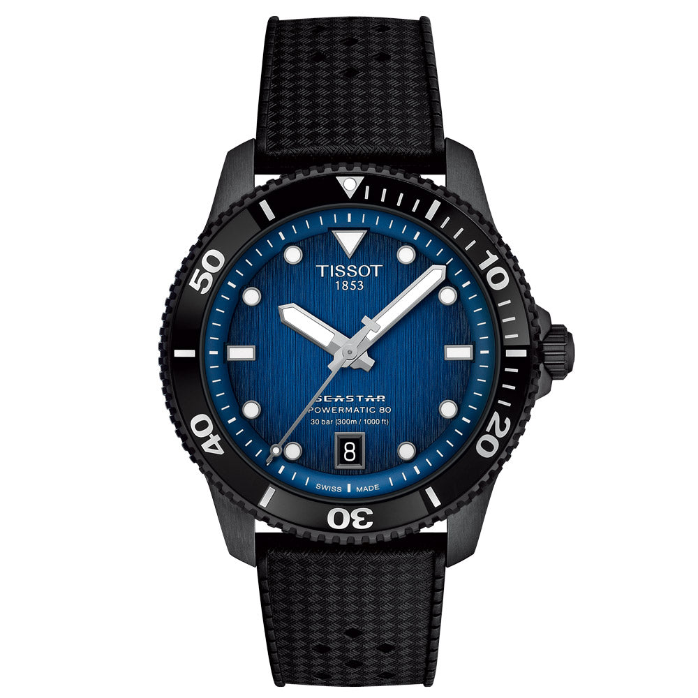 Tissot Seastar 1000 Powermatic 80 Blue Dial 40mm Automatic Gents Watch T1208073704100