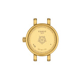 Tissot Lovely Round 19.5mm MOP Diamond Dot Dial Yellow Gold PVD Steel Ladies Quartz Watch T1400096302600