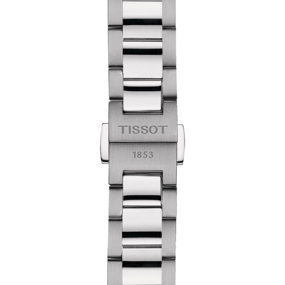 Tissot PR 100 34mm Silver Dial Gold PVD Steel Ladies Quartz Watch T1502102103100