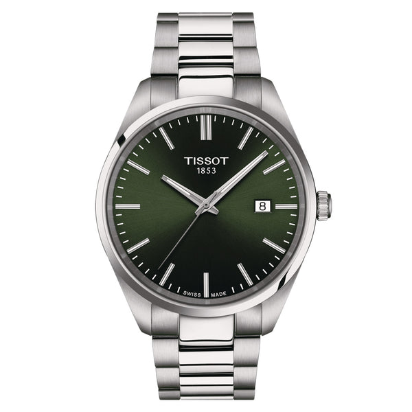 Tissot PR 100 Green Dial 40mm Gents Quartz Watch T1504101109100