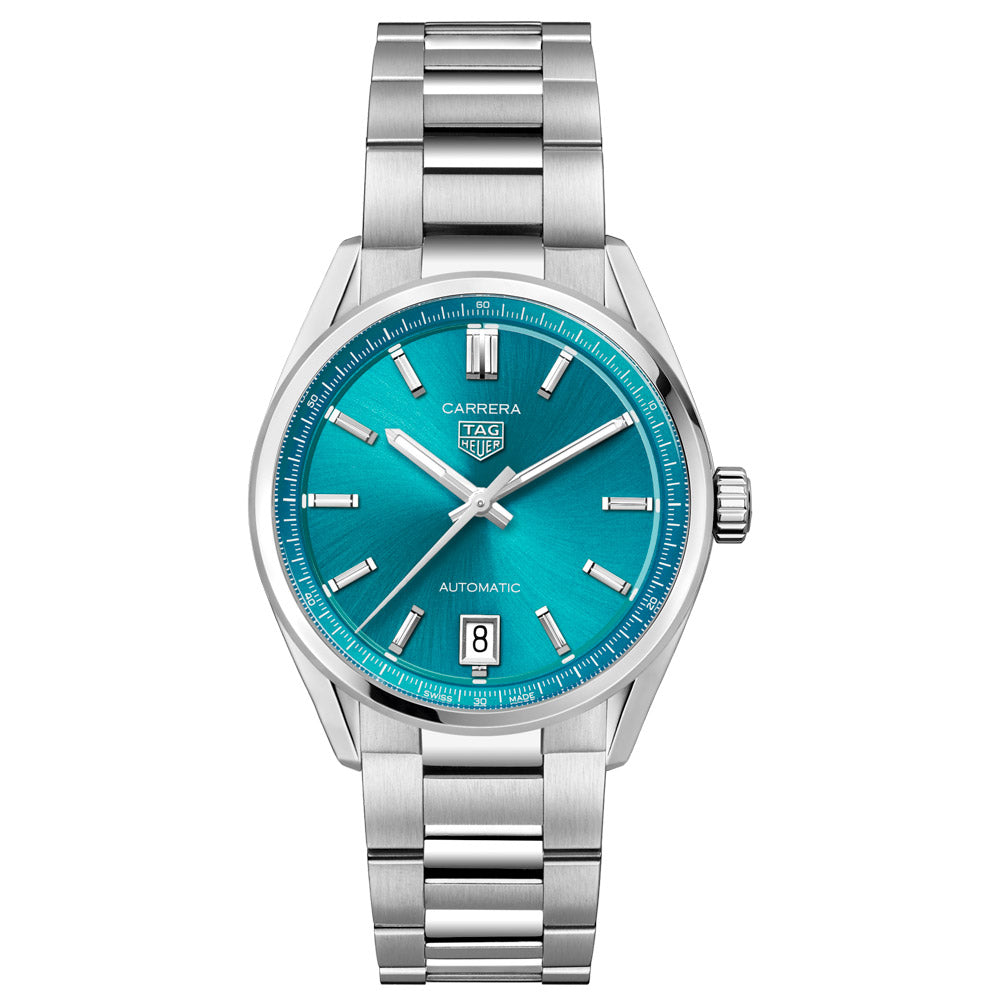 TAG Heuer Carrera Date 36mm Turquoise Dial Automatic Ladies Watch WBN2316.BA0001