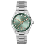 TAG Heuer Carrera Date 36mm Green Diamond Dot Dial Ladies Automatic Watch WBN2317.BA0001