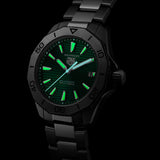 TAG Heuer Aquaracer Professional 200 Solargraph Green Dial 40mm Quartz Gents Watch WBP1115.BA0000