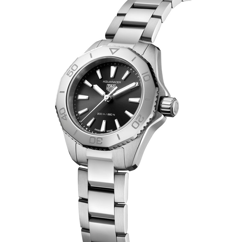 TAG Heuer Aquaracer Professional 200 Quartz 30mm Black Dial Ladies Watch WBP1410.BA0622