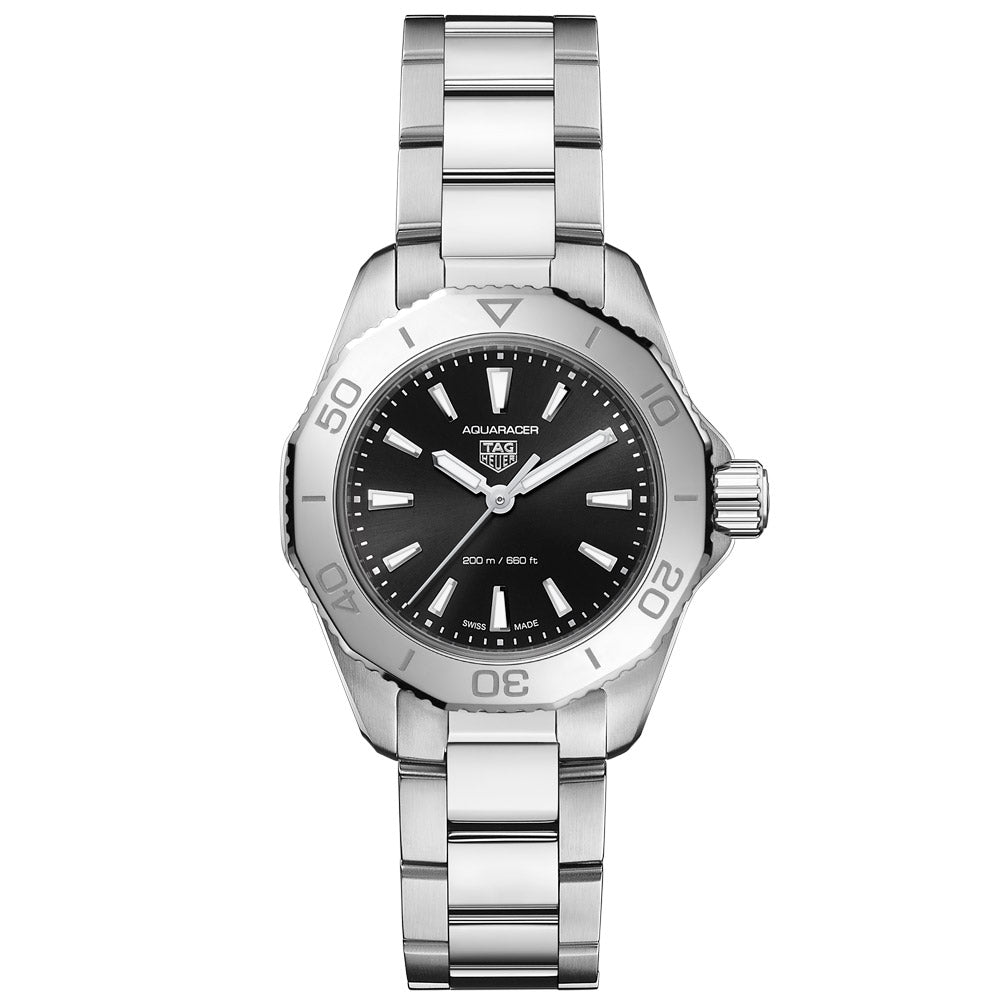 TAG Heuer Aquaracer Professional 200 Quartz 30mm Black Dial Ladies Watch WBP1410.BA0622