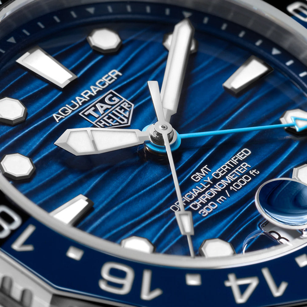 TAG Heuer Aquaracer Professional 300 GMT 42mm Blue Dial Automatic Gents Watch WBP5114.BA0013