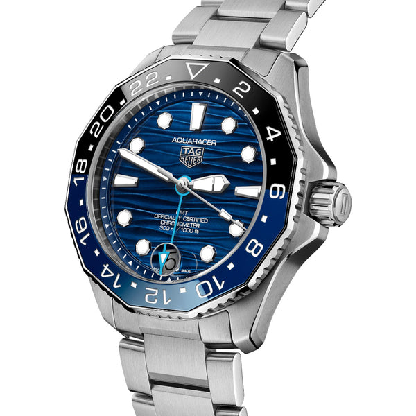 TAG Heuer Aquaracer Professional 300 GMT 42mm Blue Dial Automatic Gents Watch WBP5114.BA0013