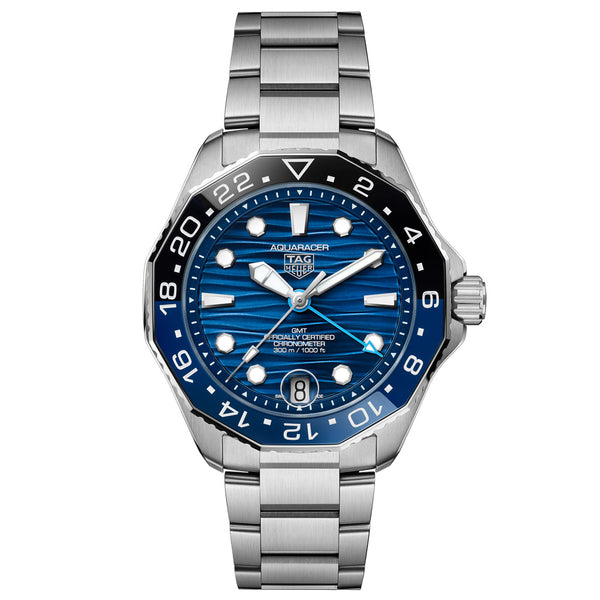 TAG Heuer Aquaracer Professional 300 GMT 42mm Blue Dial Automatic Gents Watch WBP5114.BA0013