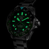 TAG Heuer Aquaracer Professional 300 GMT 42mm Green Dial Automatic Gents Watch WBP5115.BA0013