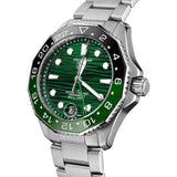 TAG Heuer Aquaracer Professional 300 GMT 42mm Green Dial Automatic Gents Watch WBP5115.BA0013