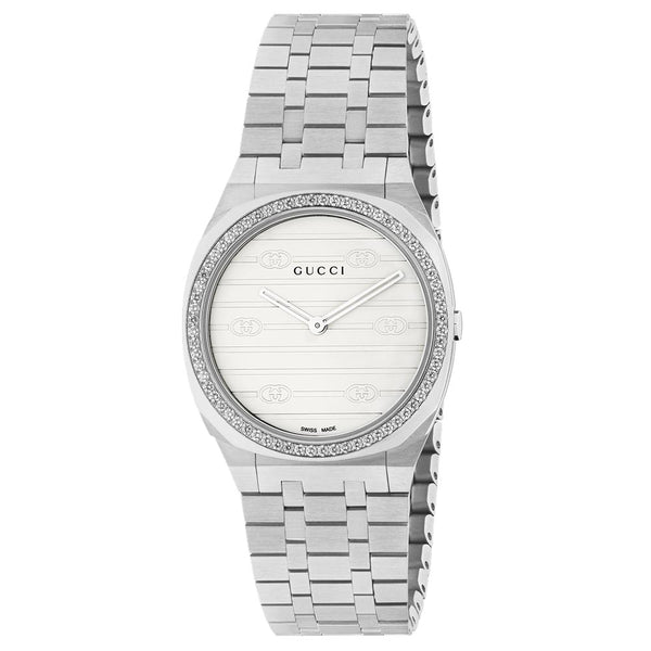 White hot sale gucci watch