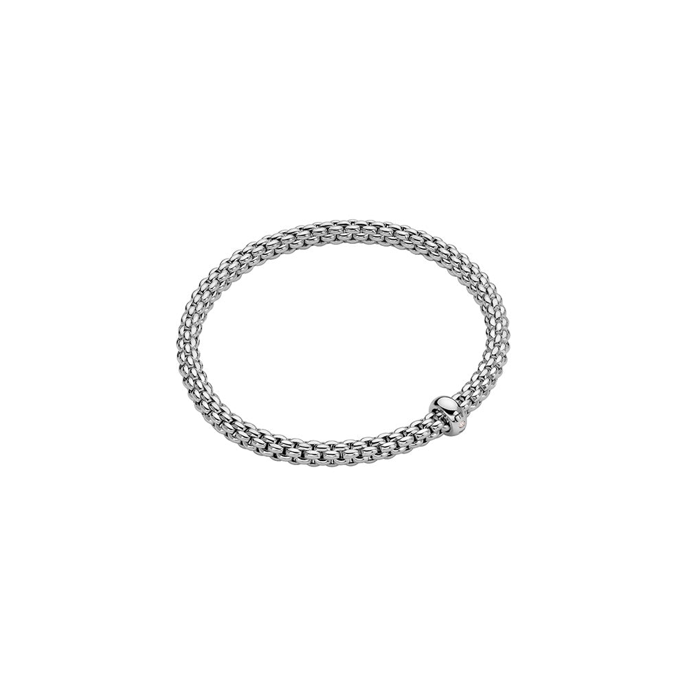 FOPE 18ct White Gold Solo Flex-It Diamond Bracelet 01M06BX_BB_B_XBX