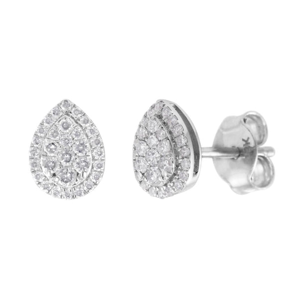 Diamond on sale shaped studs