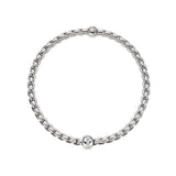 FOPE 18ct White Gold Eka Tiny Flex-It 0.07ct Diamond Bracelet 73301BX_BB_B_XBX