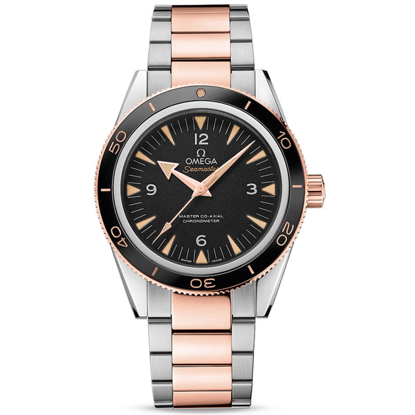 Omega seamaster 300m rose on sale gold