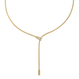 FOPE 18ct Yellow Gold Aria 0.11ct Diamond Lariat Necklace 89003FX_BB_G_GGX_041