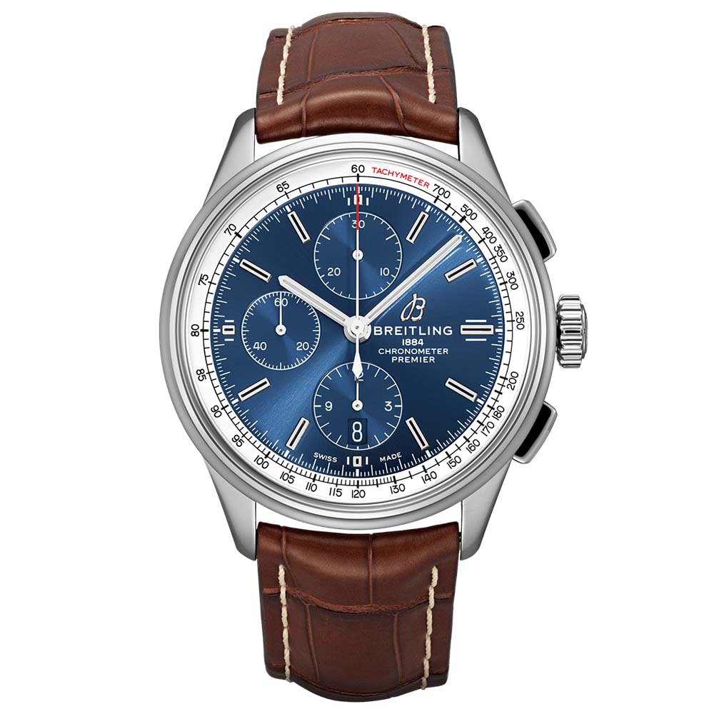 Breitling Premier 42mm Blue Dial Automatic Chronograph Gents Watch A13