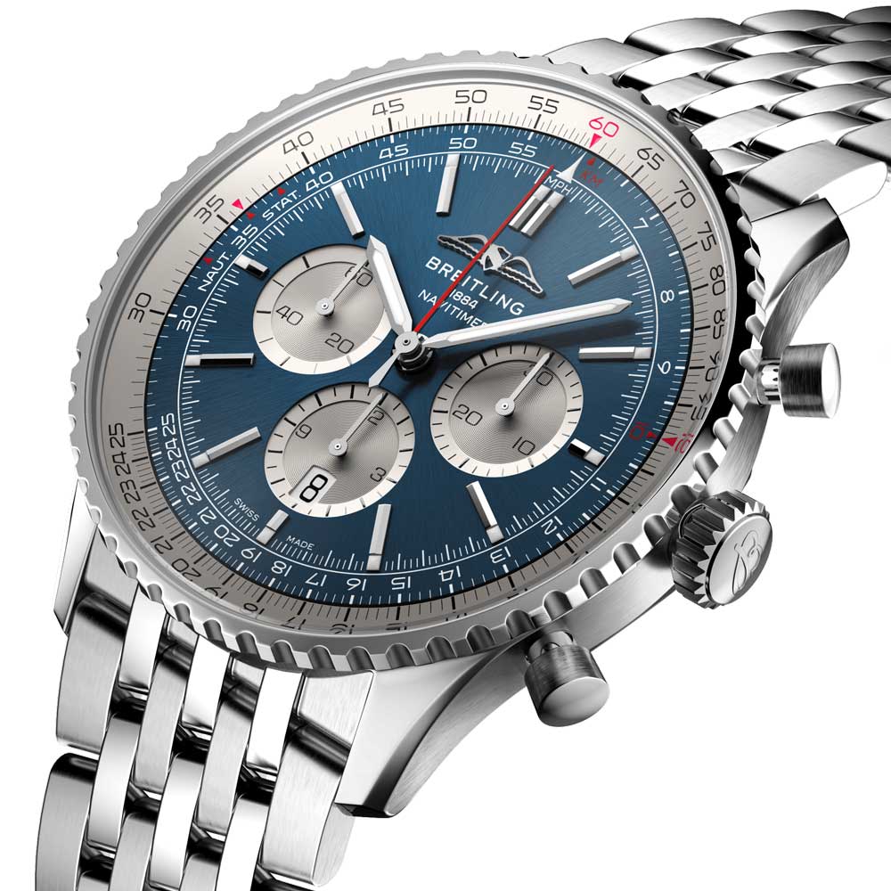 Breitling Navitimer B01 Chronograph 46mm Blue Dial Automatic Gents Watch AB0137211C1A1