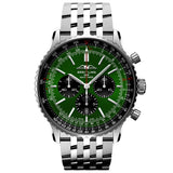 Breitling Navitimer B01 Chronograph 46mm Green Dial Automatic Gents Watch AB0137241L1A1