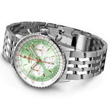 Breitling Navitimer B01 Chronograph 41mm Mint Green Dial Automatic Gents Watch AB0139211L1A1