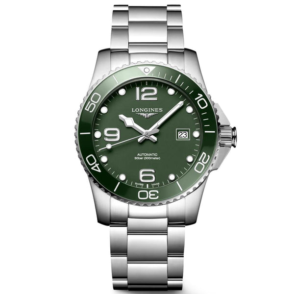 Longines HydroConquest 41mm Green Dial Automatic Gents Watch