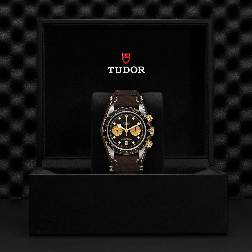 TUDOR Black Bay Chrono S&G 41mm Black Dial Steel & Gold Gents Watch M79363N-0002