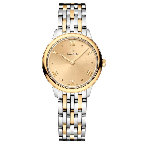 Ladies gold omega watch sale