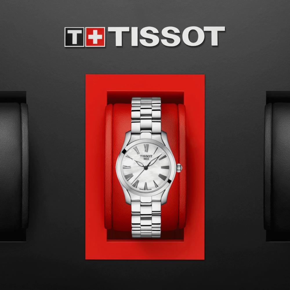 Tissot T-Wave 30mm MOP Dial Ladies Quartz Watch T1122101111300