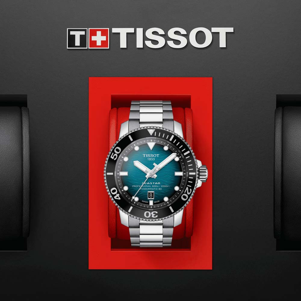 Tissot Seastar 2000 Powermatic 80 Blue Dial 46mm Automatic Gents Watch T1206071104100