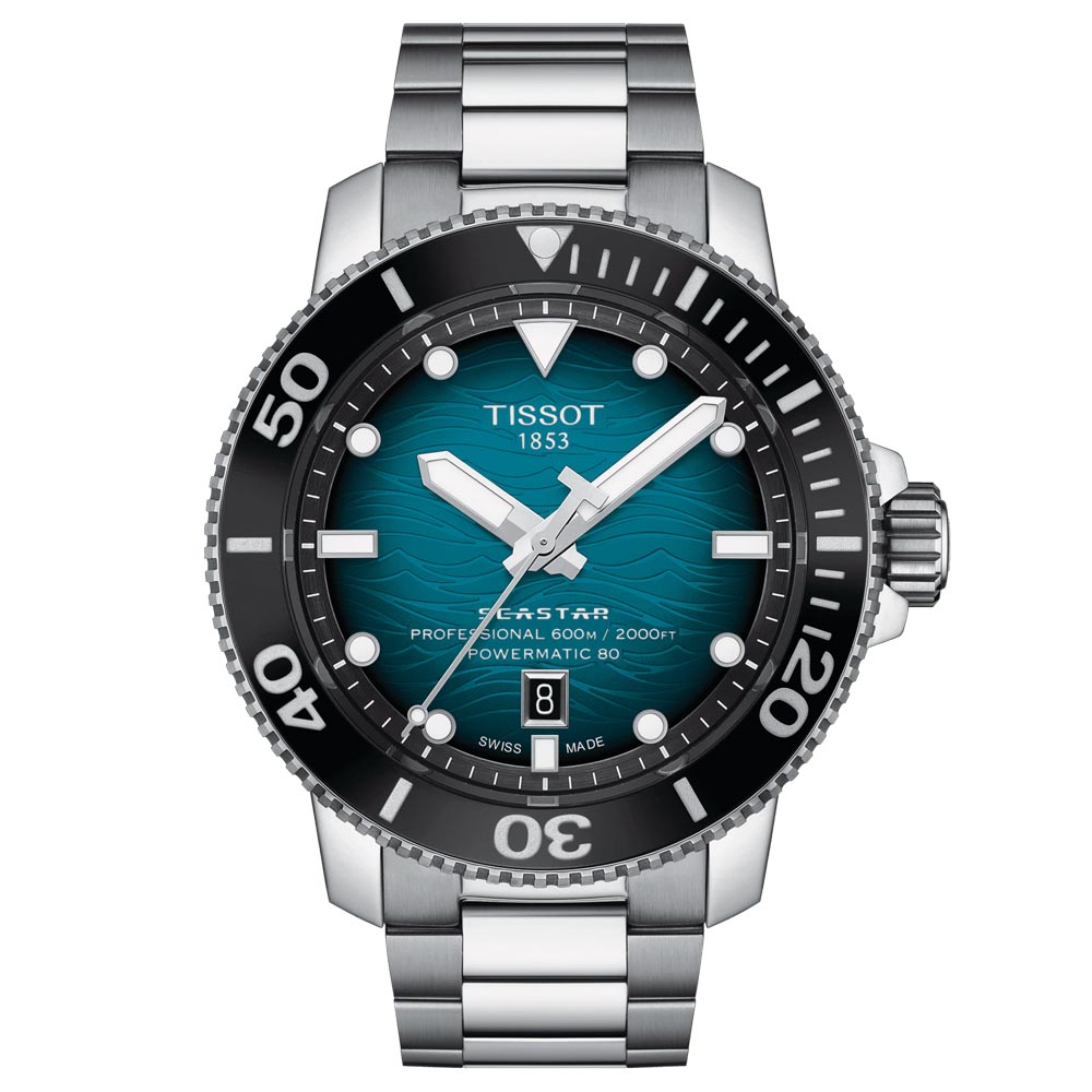 Tissot Seastar 2000 Powermatic 80 Blue Dial 46mm Automatic Gents Watch T1206071104100