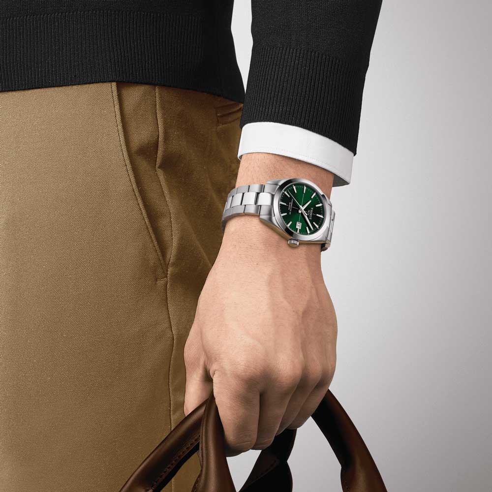 Tissot Gentleman Powermatic 80 Silicium 40mm Green Dial Automatic Gents Watch T1274071109101