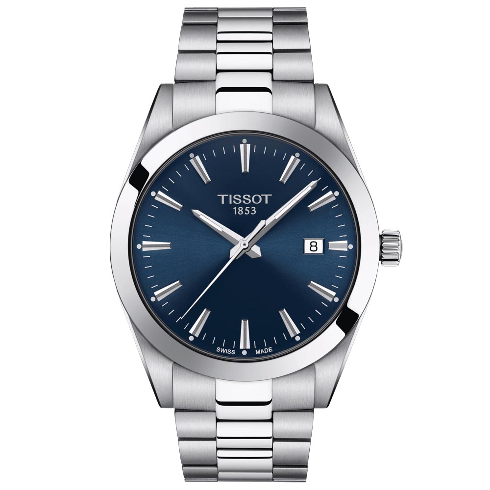 Tissot Gentleman 40mm Blue Dial Gents Quartz Watch T1274101104100