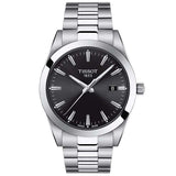 tissot gentleman 40mm black dial gents quartz watch