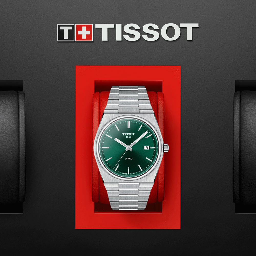 Tissot PRX 40mm Green Dial Quartz Gents Watch T1374101109100