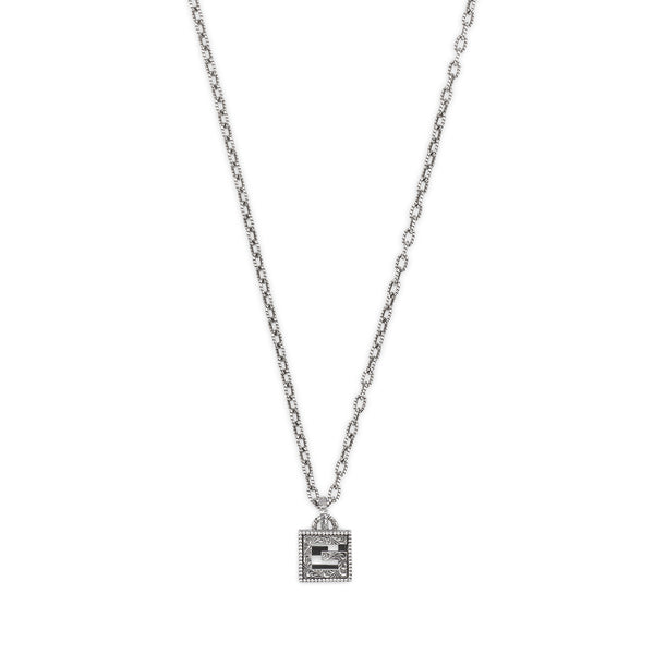 Gucci G Cube Silver Necklace YBB55276800100U