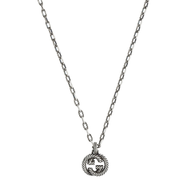 Gucci double g necklace cheap silver