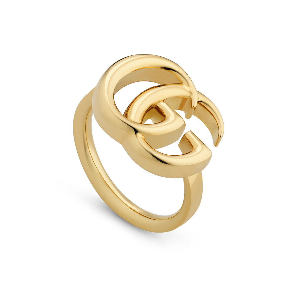 Gucci GG Running 18ct Yellow Gold Ring YBC525686001