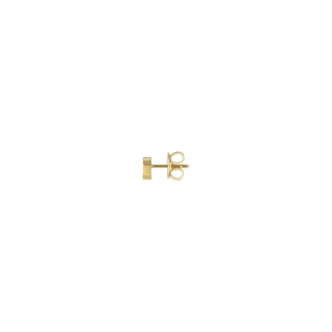 Gucci 18k yellow gold best sale running g stud earrings